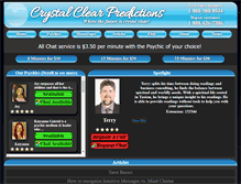 Tablet Screenshot of crystalclearpredictions.com